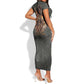 Queen Nzinga Short Sleeve Bodycon Dress Fierce African Warrior Queen - Dark Tribal Fire Art - African Pride
