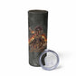 Queen Nzinga Skinny Tumbler Fierce African Warrior Queen - Dark Tribal Fire Art - African Pride