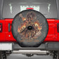 Queen Nzinga Spare Tire Cover Fierce African Warrior Queen - Dark Tribal Fire Art - African Pride
