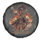 Queen Nzinga Spare Tire Cover Fierce African Warrior Queen - Dark Tribal Fire Art - African Pride