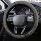 Queen Nzinga Steering Wheel Cover Fierce African Warrior Queen - Dark Tribal Fire Art - African Pride