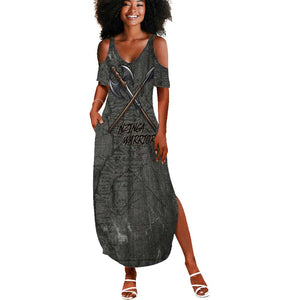 Queen Nzinga Summer Maxi Dress Fierce African Warrior Queen - Dark Tribal Fire Art - African Pride