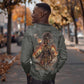 Queen Nzinga Sweatshirt Fierce African Warrior Queen - Dark Tribal Fire Art - African Pride