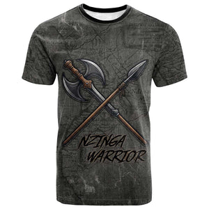 Queen Nzinga T shirt Fierce African Warrior Queen - Dark Tribal Fire Art - African Pride