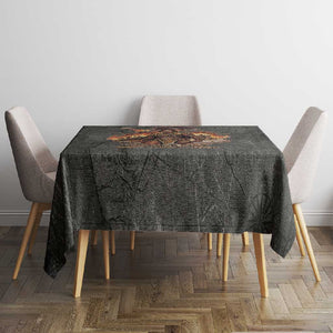 Queen Nzinga Tablecloth Fierce African Warrior Queen - Dark Tribal Fire Art - African Pride