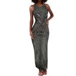 Queen Nzinga Tank Maxi Dress Fierce African Warrior Queen - Dark Tribal Fire Art - African Pride