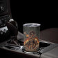 Queen Nzinga Tumbler Cup Fierce African Warrior Queen - Dark Tribal Fire Art - African Pride