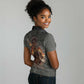 Queen Nzinga Women Polo Shirt Fierce African Warrior Queen - Dark Tribal Fire Art - African Pride