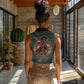Queen Nzinga Women Sleeveless Polo Shirt Fierce African Warrior Queen - Dark Tribal Fire Art - African Pride