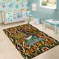 Queen Nzinga Area Rug Mbandi Traditional Regal Portrait Empowerment Quote African Female Leadership - African Pride