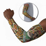 Queen Nzinga Arm Sleeves Mbandi Traditional Regal Portrait Empowerment Quote African Female Leadership - African Pride