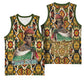 Queen Nzinga Basketball Jersey Mbandi Traditional Regal Portrait Empowerment Quote African Female Leadership - African Pride