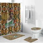Queen Nzinga Bathroom Set Mbandi Traditional Regal Portrait Empowerment Quote African Female Leadership - African Pride