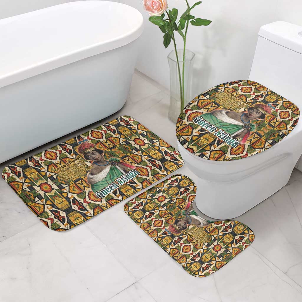 Queen Nzinga Bathroom Set Mbandi Traditional Regal Portrait Empowerment Quote African Female Leadership - African Pride