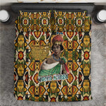 Queen Nzinga Bedding Set Mbandi Traditional Regal Portrait Empowerment Quote African Female Leadership - African Pride