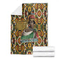 Queen Nzinga Blanket Mbandi Traditional Regal Portrait Empowerment Quote African Female Leadership - African Pride