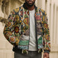 Queen Nzinga Bomber Puffer Jacket Mbandi Traditional Regal Portrait Empowerment Quote African Female Leadership - African Pride