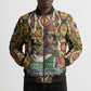 Queen Nzinga Bomber Puffer Jacket Mbandi Traditional Regal Portrait Empowerment Quote African Female Leadership - African Pride