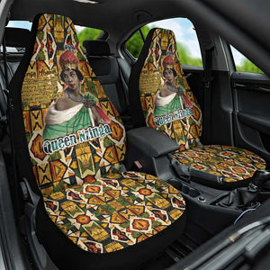 Queen Nzinga Car Seat Cover Mbandi Traditional Regal Portrait Empowerment Quote African Female Leadership - African Pride