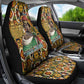 Queen Nzinga Car Seat Cover Mbandi Traditional Regal Portrait Empowerment Quote African Female Leadership - African Pride