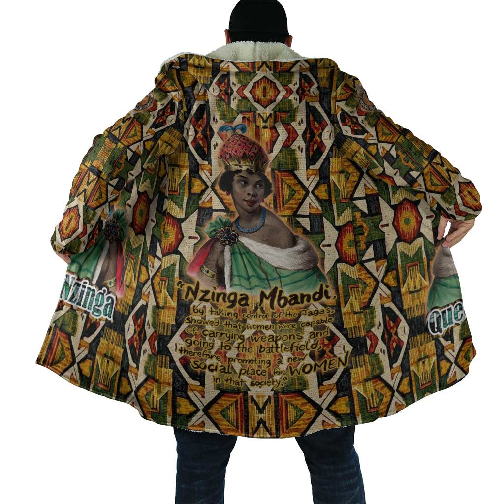 Queen Nzinga Cloak Mbandi Traditional Regal Portrait Empowerment Quote African Female Leadership - African Pride