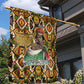 Queen Nzinga Garden Flag Mbandi Traditional Regal Portrait Empowerment Quote African Female Leadership - African Pride
