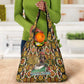 Queen Nzinga Grocery Bag Mbandi Traditional Regal Portrait Empowerment Quote African Female Leadership - African Pride