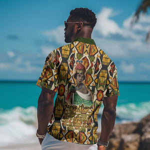 Queen Nzinga Hawaiian Shirt Mbandi Traditional Regal Portrait Empowerment Quote African Female Leadership - African Pride