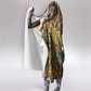 Queen Nzinga Hooded Blanket Mbandi Traditional Regal Portrait Empowerment Quote African Female Leadership - African Pride