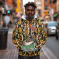 Queen Nzinga Hoodie Mbandi Traditional Regal Portrait Empowerment Quote African Female Leadership - African Pride