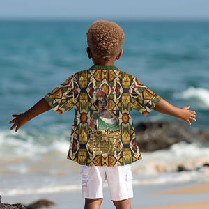 Queen Nzinga Kid Hawaiian Shirt Mbandi Traditional Regal Portrait Empowerment Quote African Female Leadership - African Pride