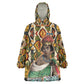 Queen Nzinga Kid Wearable Blanket Hoodie Mbandi Traditional Regal Portrait Empowerment Quote African Female Leadership - African Pride