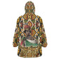 Queen Nzinga Kid Wearable Blanket Hoodie Mbandi Traditional Regal Portrait Empowerment Quote African Female Leadership - African Pride