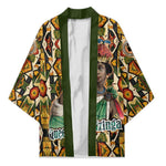 Queen Nzinga Kimono Mbandi Traditional Regal Portrait Empowerment Quote African Female Leadership - African Pride