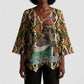 Queen Nzinga Kimono Sleeve Blouse Mbandi Traditional Regal Portrait Empowerment Quote African Female Leadership - African Pride