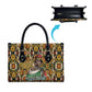 Queen Nzinga Leather Bag Mbandi Traditional Regal Portrait Empowerment Quote African Female Leadership - African Pride