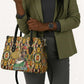 Queen Nzinga Leather Bag Mbandi Traditional Regal Portrait Empowerment Quote African Female Leadership - African Pride