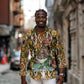 Queen Nzinga Long Sleeve Button Shirt Mbandi Traditional Regal Portrait Empowerment Quote African Female Leadership - African Pride