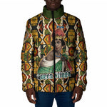 Queen Nzinga Padded Jacket Mbandi Traditional Regal Portrait Empowerment Quote African Female Leadership - African Pride