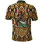 Queen Nzinga Polo Shirt Mbandi Traditional Regal Portrait Empowerment Quote African Female Leadership - African Pride