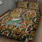 Queen Nzinga Quilt Bed Set Mbandi Traditional Regal Portrait Empowerment Quote African Female Leadership - African Pride