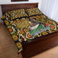 Queen Nzinga Quilt Bed Set Mbandi Traditional Regal Portrait Empowerment Quote African Female Leadership - African Pride