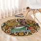 Queen Nzinga Round Carpet Mbandi Traditional Regal Portrait Empowerment Quote African Female Leadership - African Pride