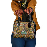 Queen Nzinga Shoulder Handbag Mbandi Traditional Regal Portrait Empowerment Quote African Female Leadership - African Pride