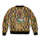 Queen Nzinga Sleeve Zip Bomber Jacket Mbandi Traditional Regal Portrait Empowerment Quote African Female Leadership - African Pride