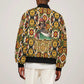 Queen Nzinga Sleeve Zip Bomber Jacket Mbandi Traditional Regal Portrait Empowerment Quote African Female Leadership - African Pride