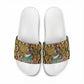 Queen Nzinga Slide Sandals Mbandi Traditional Regal Portrait Empowerment Quote African Female Leadership - African Pride