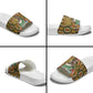 Queen Nzinga Slide Sandals Mbandi Traditional Regal Portrait Empowerment Quote African Female Leadership - African Pride