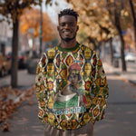 Queen Nzinga Sweatshirt Mbandi Traditional Regal Portrait Empowerment Quote African Female Leadership - African Pride