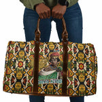 Queen Nzinga Travel Bag Mbandi Traditional Regal Portrait Empowerment Quote African Female Leadership - African Pride